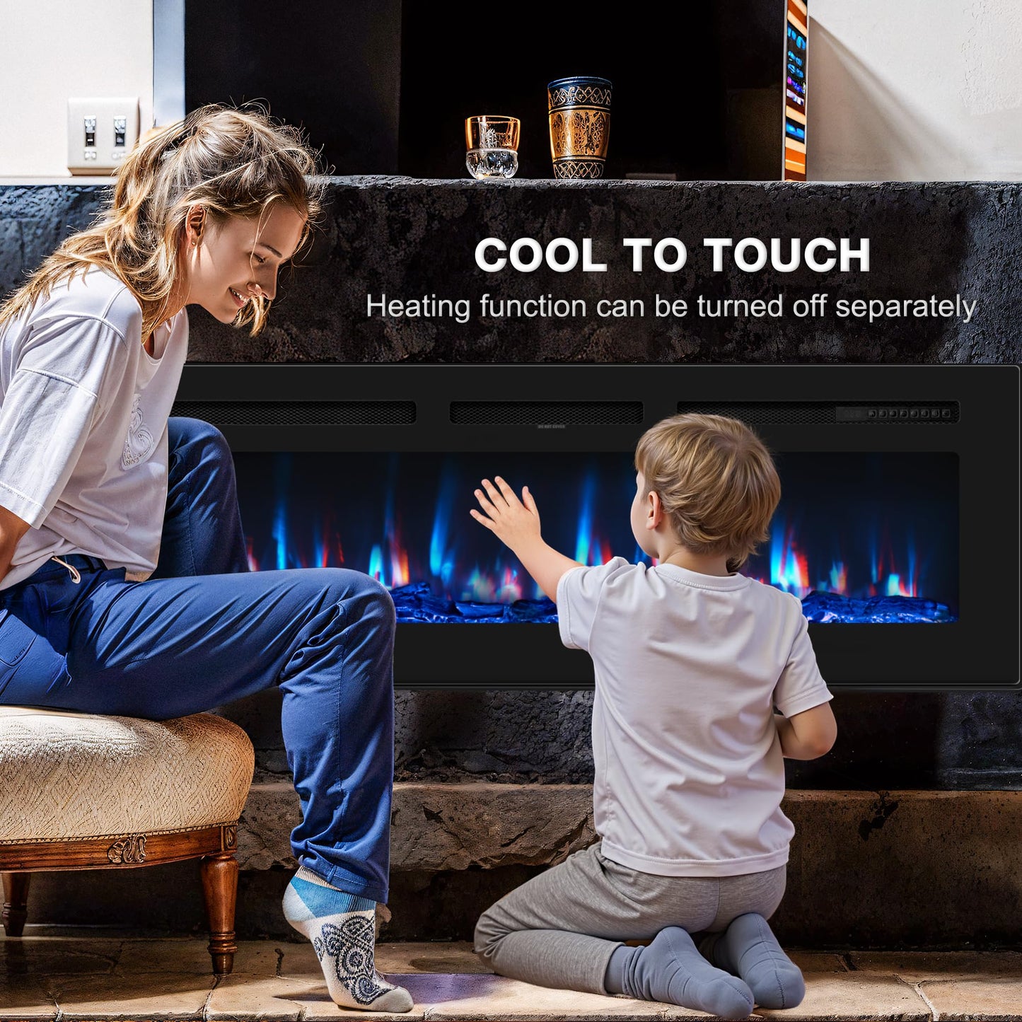 Modern Electric Fireplace Heater Insert