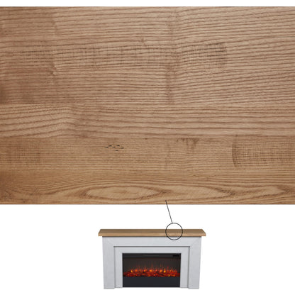 68" Electric Fireplace with Mantel and Remote Control